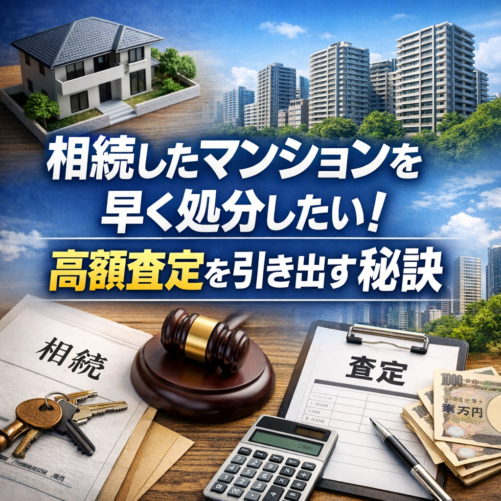 相続したマンションを早く処分したい！高額査定を引き出す秘訣
