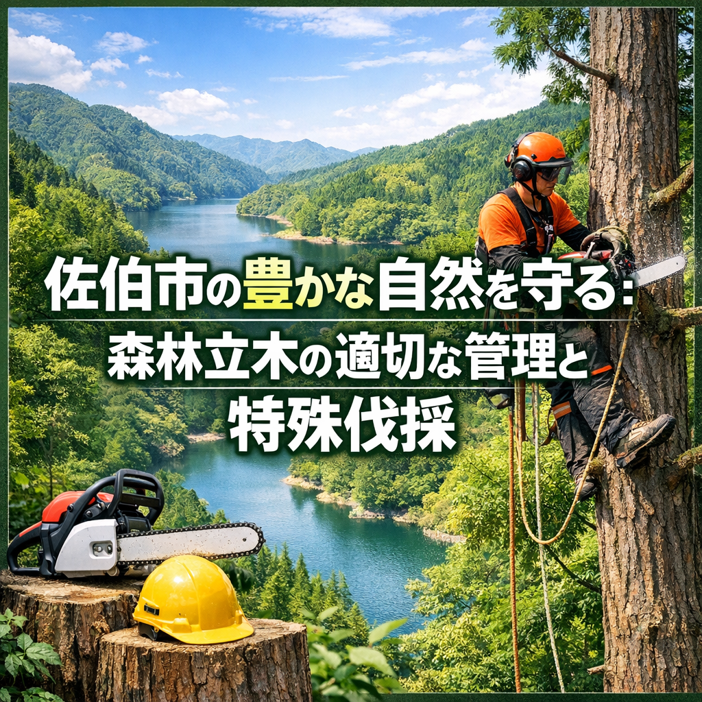 佐伯市の豊かな自然を守る：森林立木の適切な管理と特殊伐採