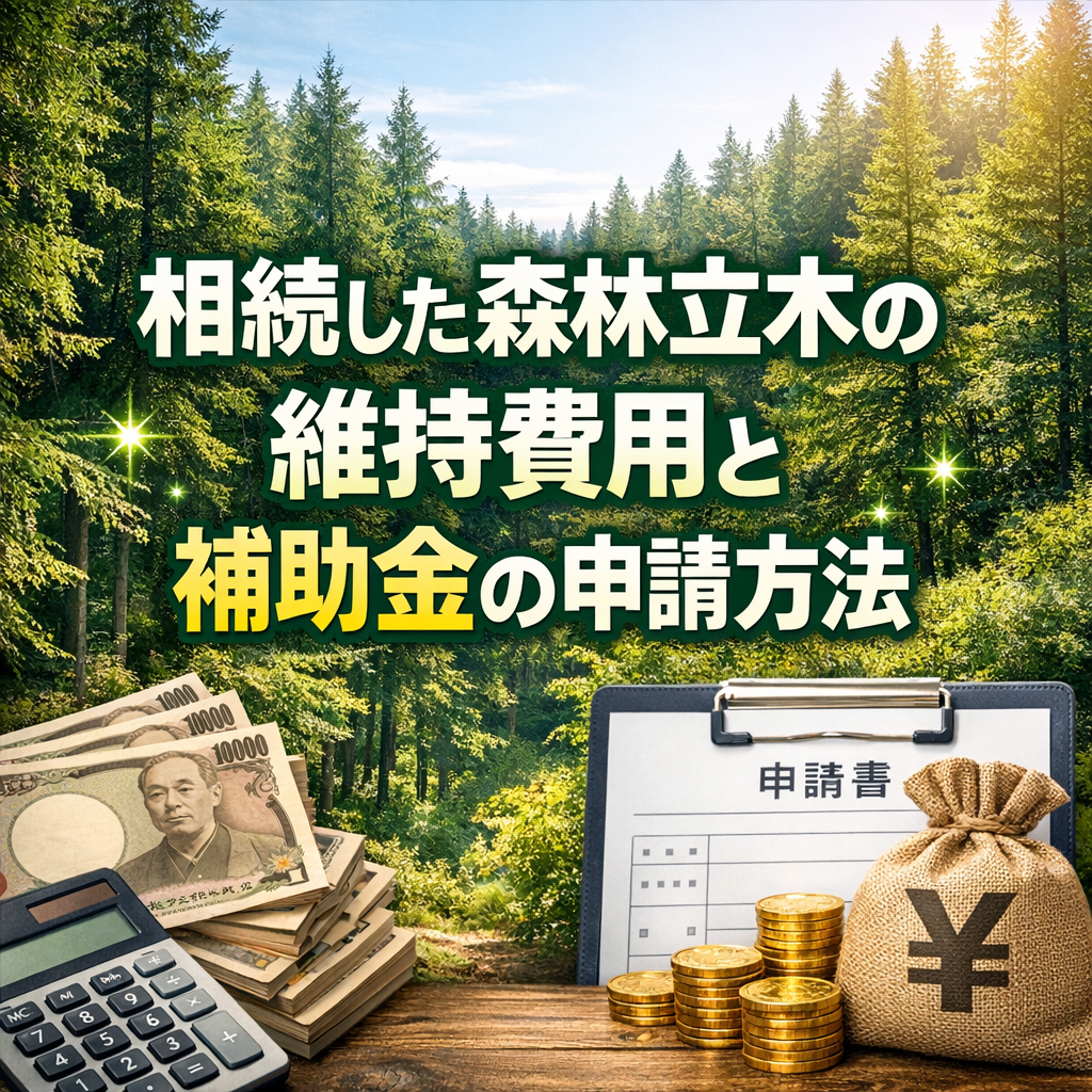 相続した森林立木の維持費用と補助金の申請方法