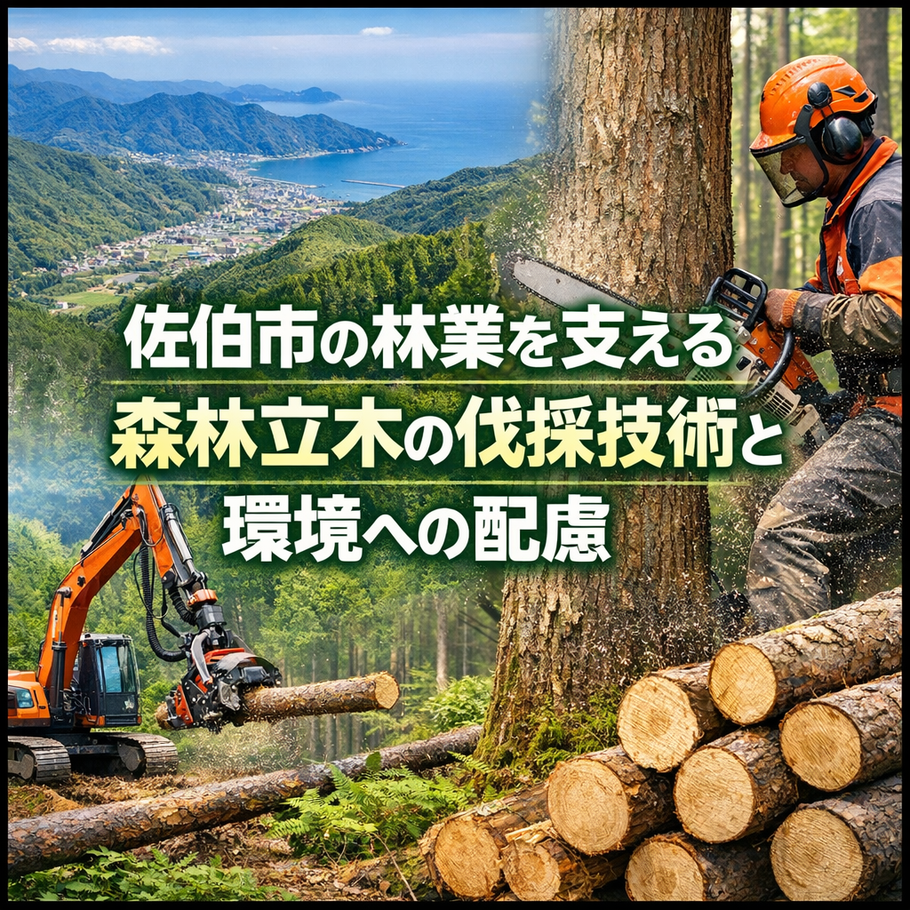 佐伯市の林業を支える森林立木の伐採技術と環境への配慮