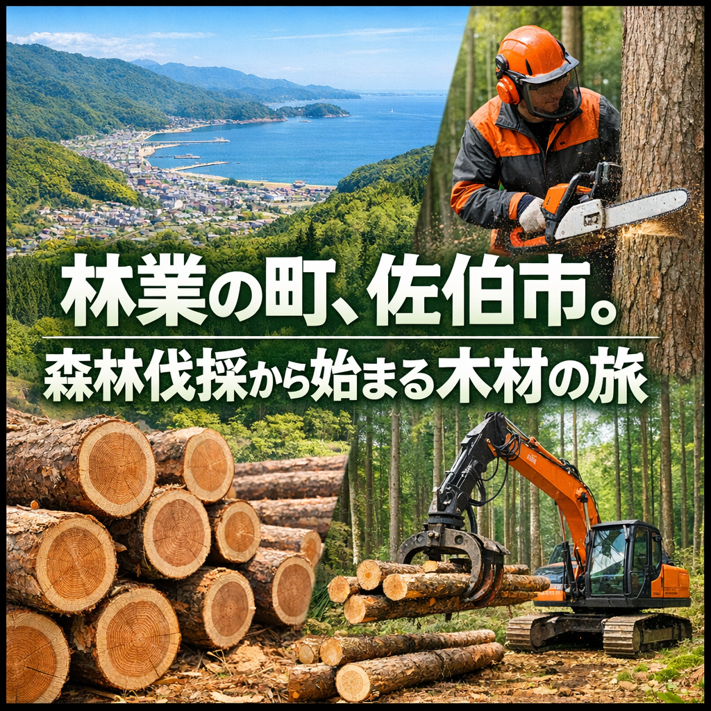 林業の町、佐伯市。森林伐採から始まる木材の旅