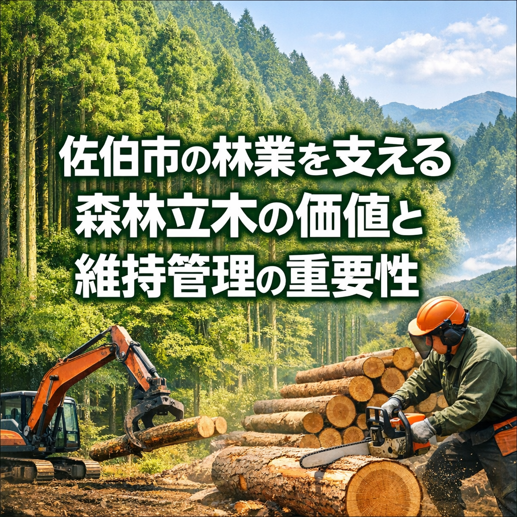 佐伯市の林業を支える森林立木の価値と維持管理の重要性