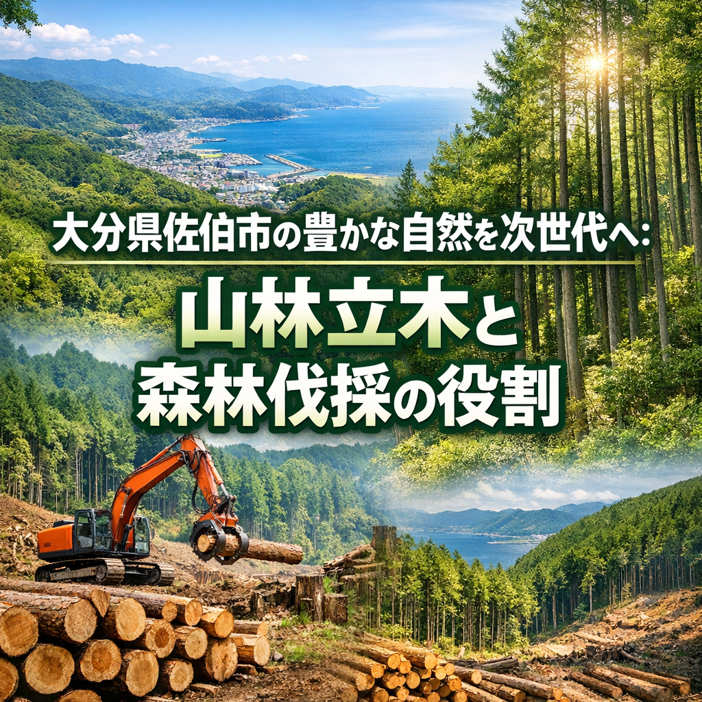 大分県佐伯市の豊かな自然を次世代へ：山林立木と森林伐採の役割
